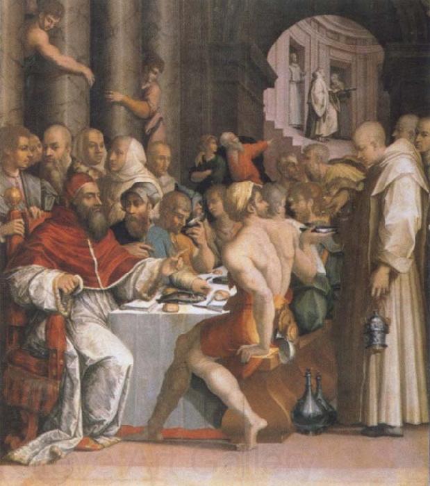 Giorgio Vasari The Gastmabl of the Bl Gregor Spain oil painting art